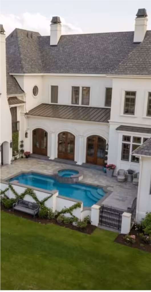 Exterior house painting with durable, weather-resistant finish